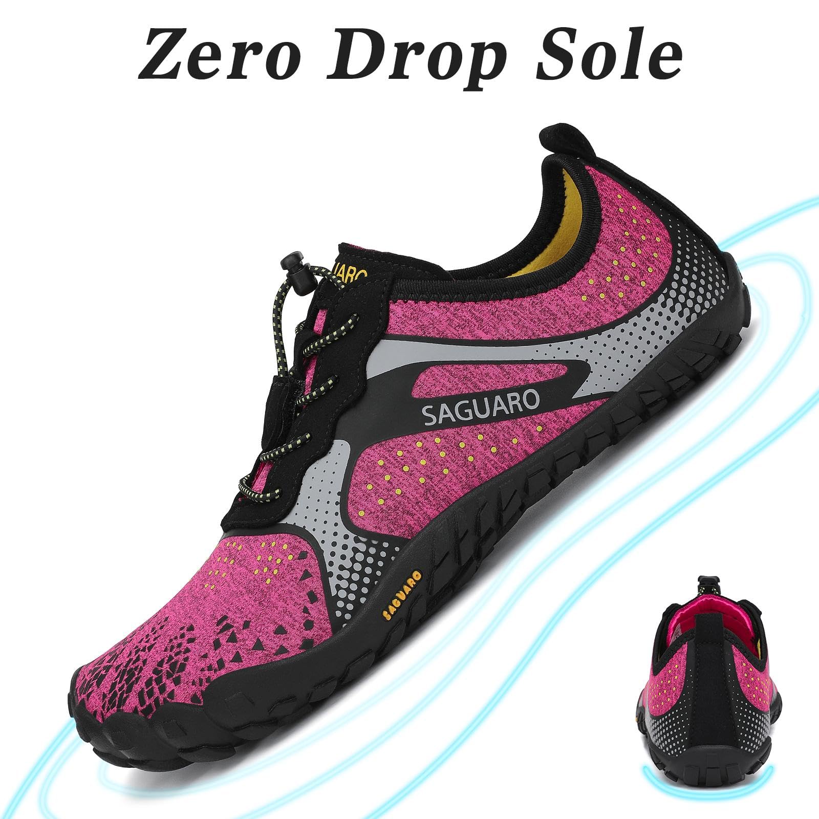 SAGUARO Scarpe Barefoot Minimaliste Uomo Donna Scarpe Outdoor e Indoor Multisport - Morbido Comode e Leggere