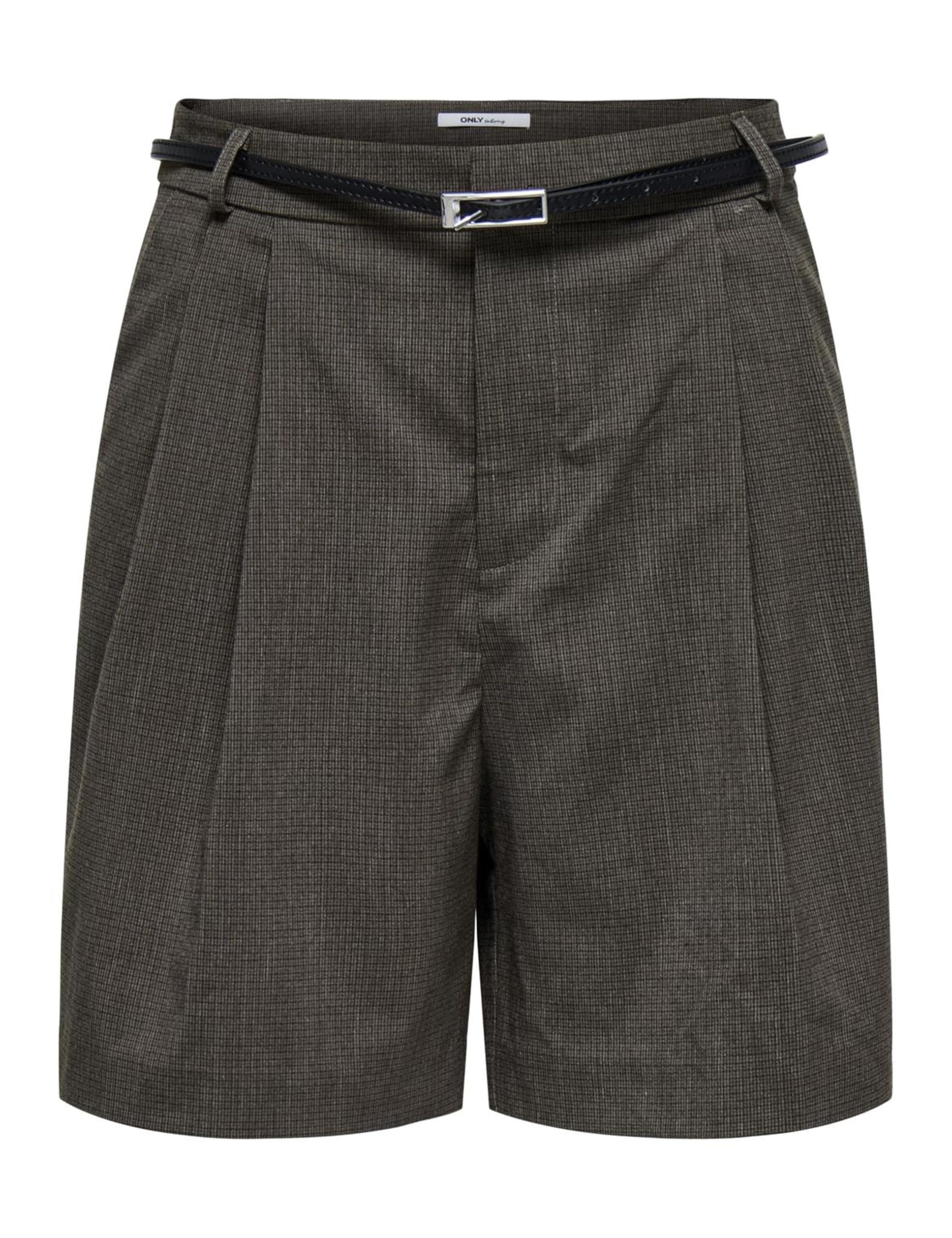 ONLY Damen Onlgaria Life Hw Belt Check Shorts TLR Onlgaria Life Hw Belt Check Shorts TLR