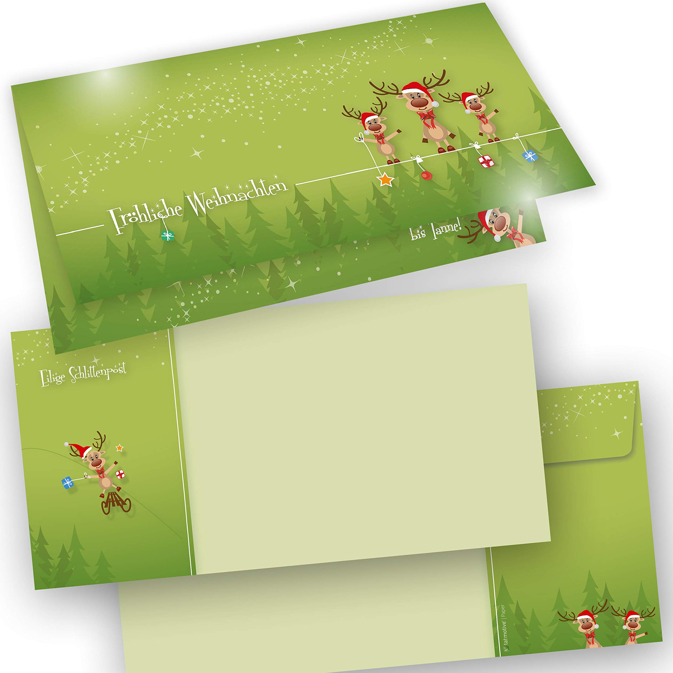 Dacitiery 6 Pcs Pop Up 3D Christmas Cards With Envelopes Merry - View #6