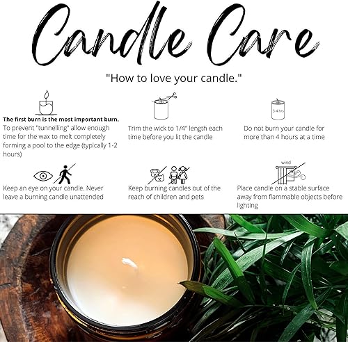 Miniatura 7 de Bluebyrd Soap Co. Vela Falling Leaves de 9 onzas  Vela Hello Fall  Cera de coco perfumada a cítricos de manzana y cedro  Vegana + quema limpia 55