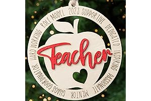 Teacher Ornament 2023 - Appreciation/Thank You Teacher Gifts For Her/Him