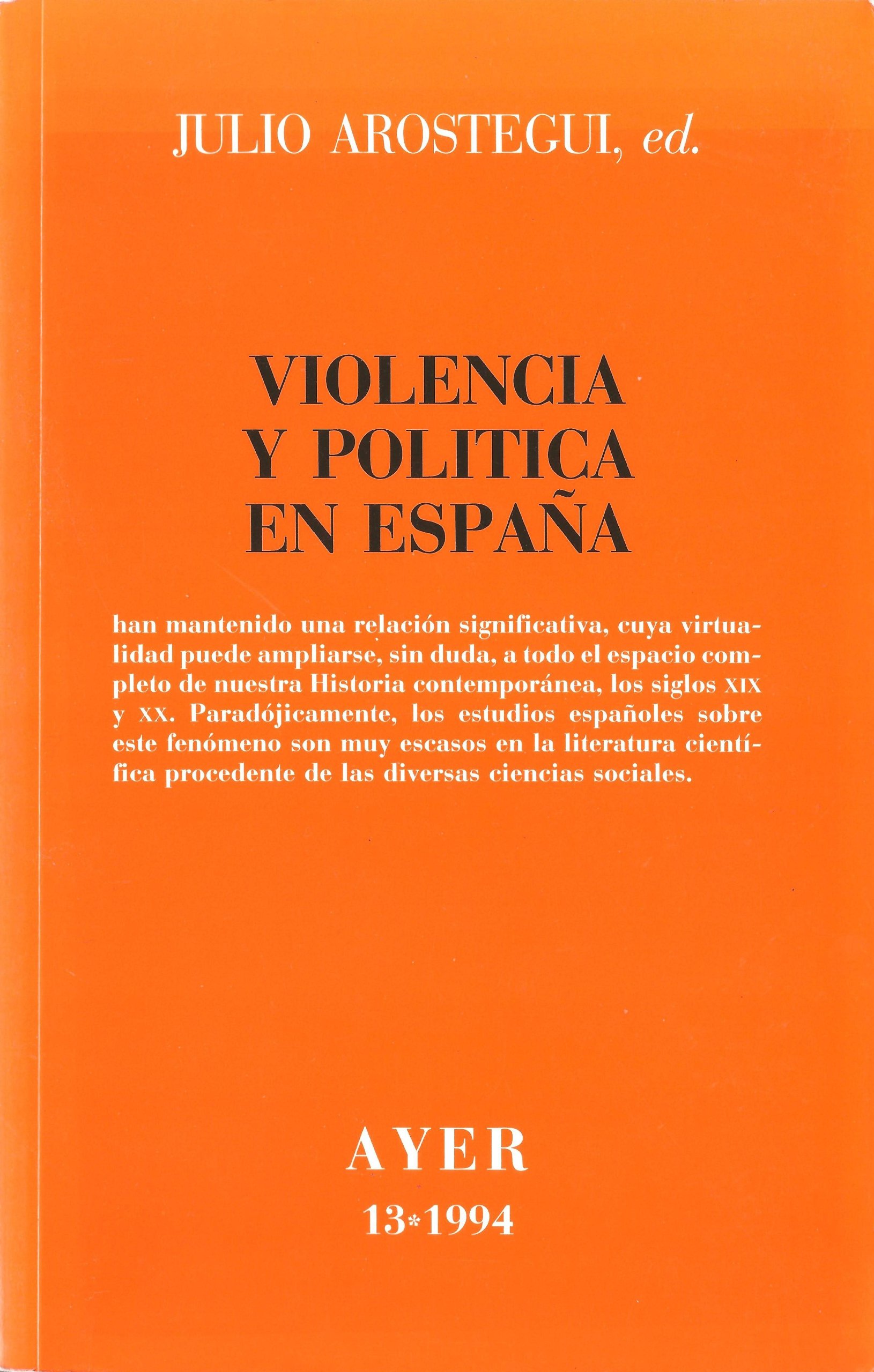Violencia y politica en España