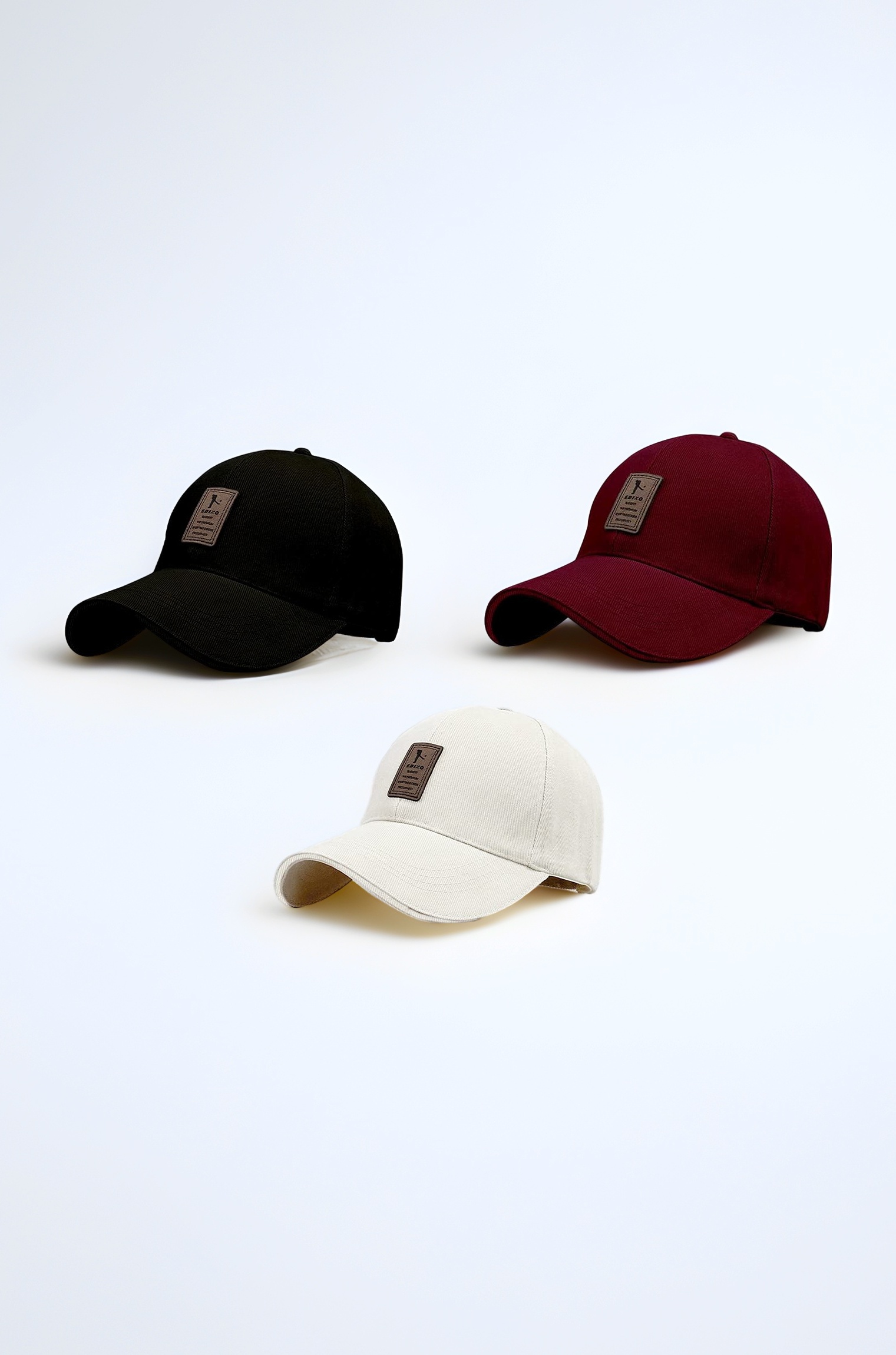 Combo 3 @2 Cap for Men Women Topi Unisex Head Branded Boy's Girl's Caps Adjustable Strap Summer Sports Cricket Gym Dance Cotton Free Size