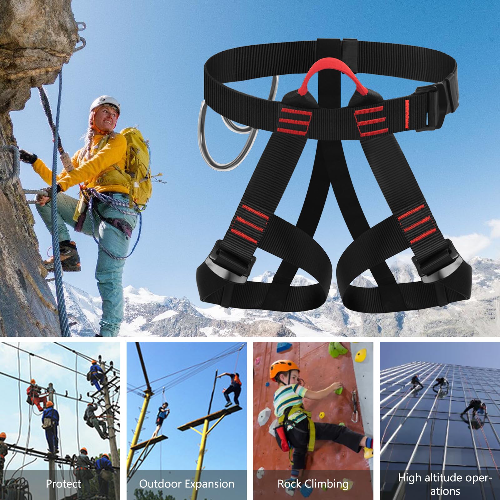 Ceinture de sécurité anti-chute pour escalade et alpinisme