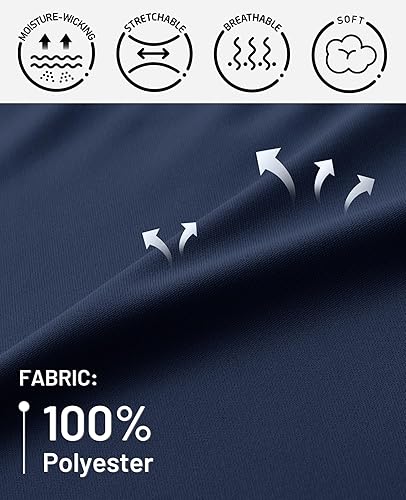 Miniatura 3 de Haimont Camisetas de manga larga con protección solar UPF50+ Dry Fit atléticas para correr, senderismo, camisetas ligeras con protección solar SPF