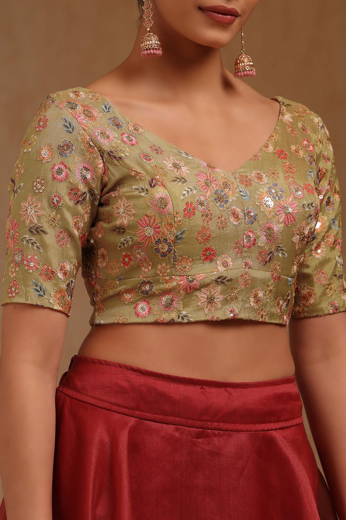 Soch Camicetta trapuntata da donna in georgette con paillettes