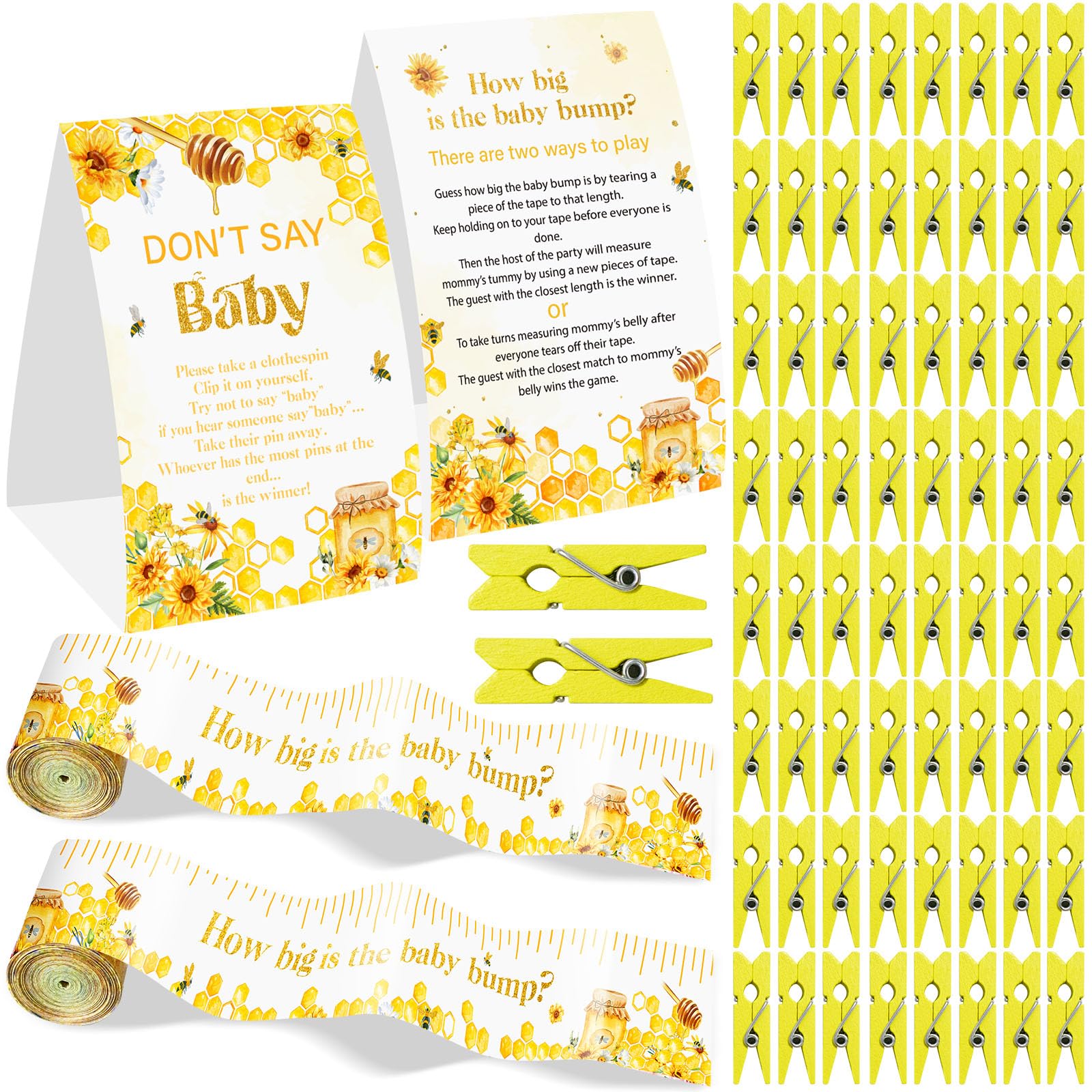 Weecent Jeux De Fête Prénatale Avec Inscription « How Big Is The Baby