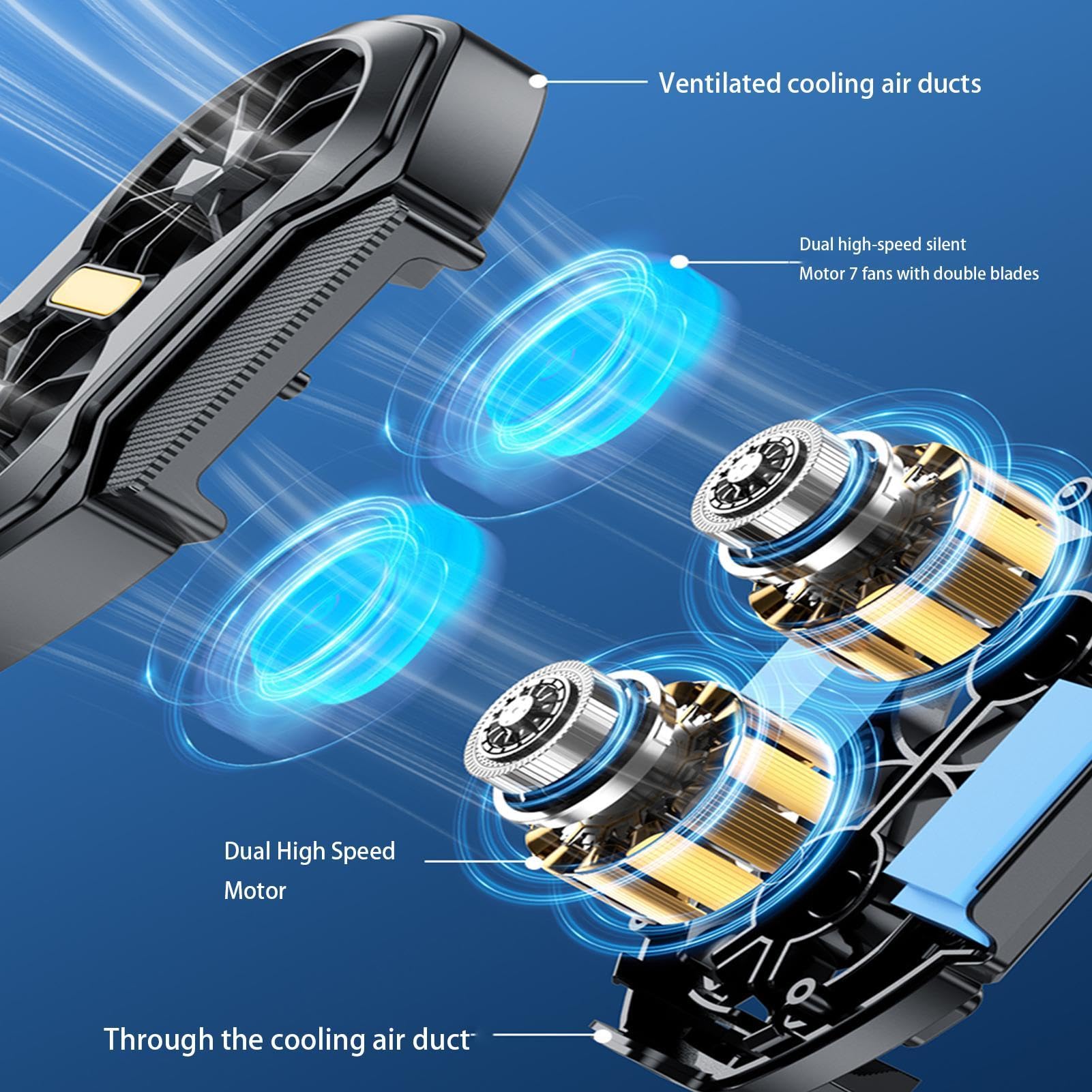 Ventola Di Raffreddamento Per Smartphone Con Doppia Turbina - Dissipatore Per Gaming E Live Streaming