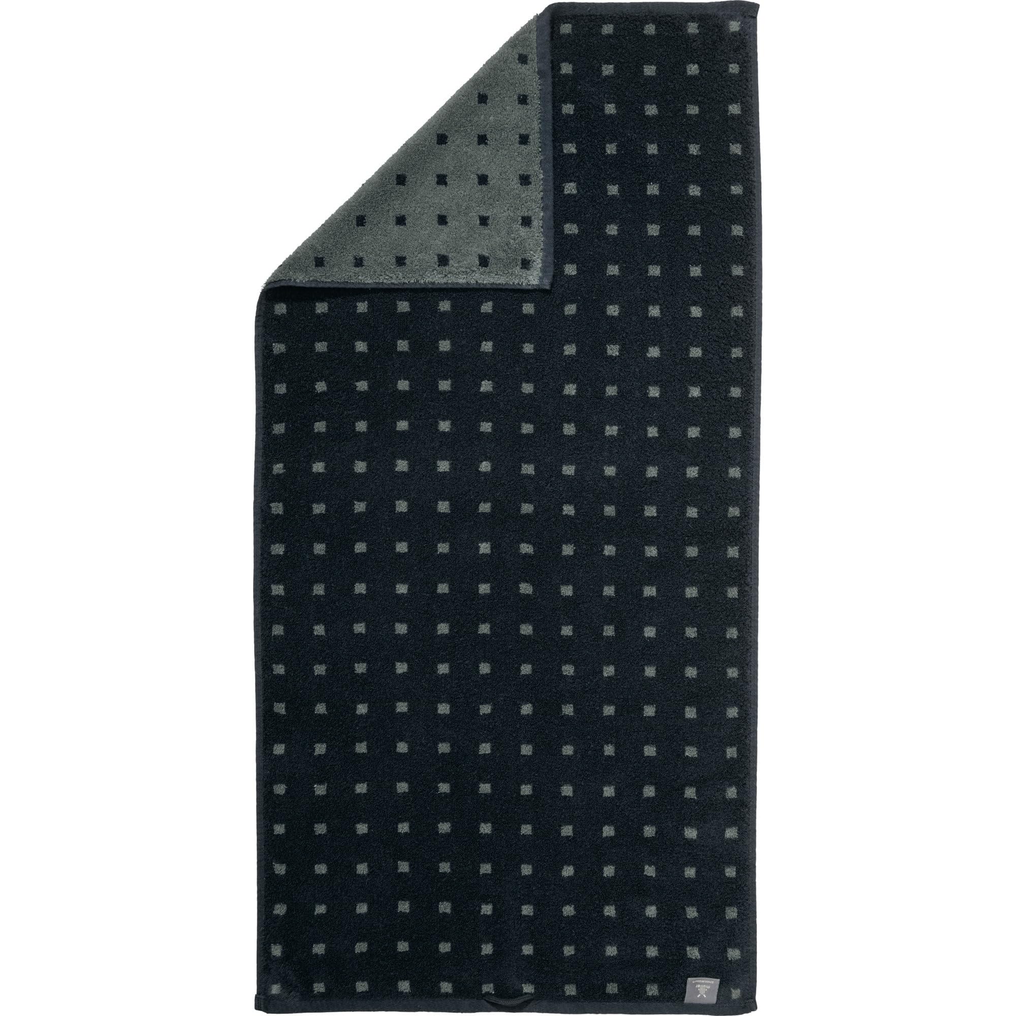 Erwin Müller Duschtuch Sigmaringen 2er-Pack Walk-Frottier dunkelgrau Größe 70x140 cm