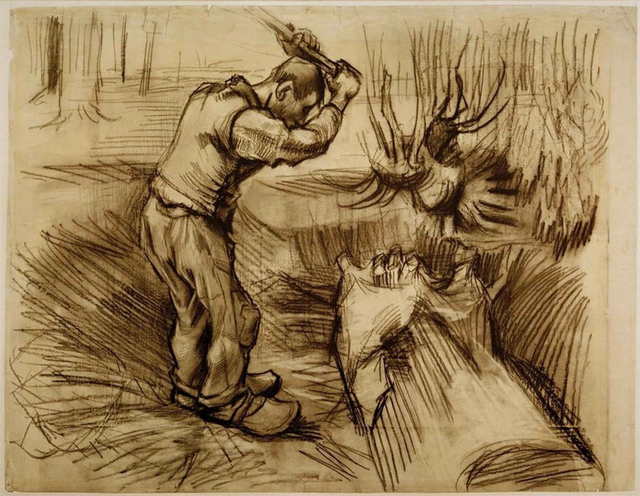 Artxlxxbn No Frame Famous Art Print Poster Vintage Wall Art Lumberjack Canvas Art Poster For Home Decor 60X90cm