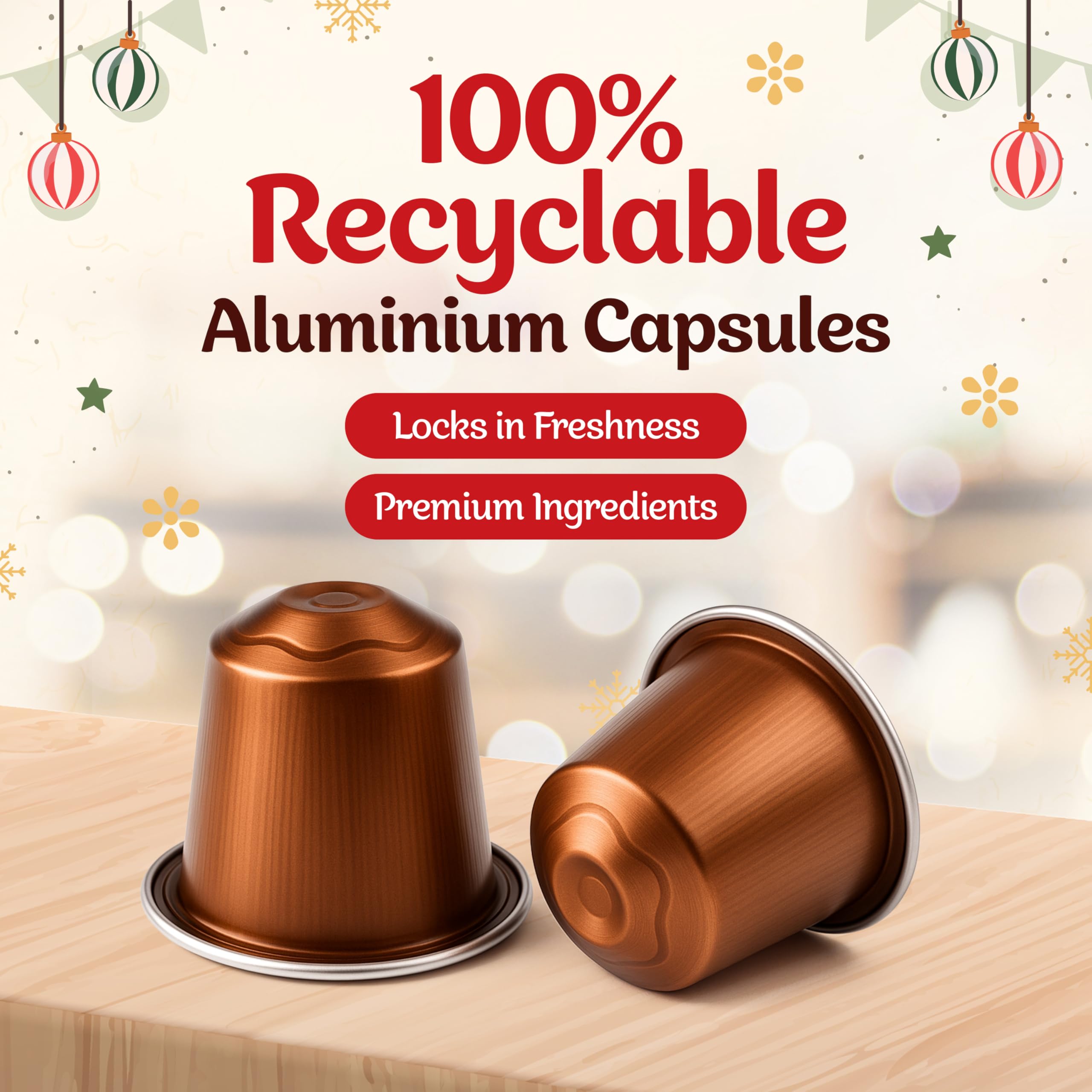 Cafféluxe Nespresso Calendario de Adviento de café 24 cápsulas compatible con Nespresso