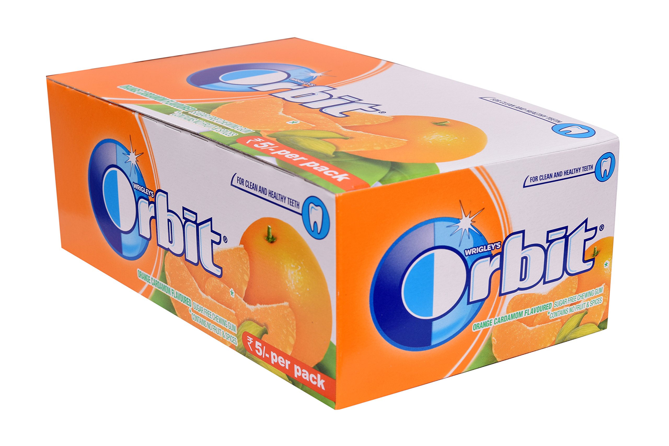 Orbit Sugar Free Chewing Gum, Orange Cardamom, 140g (Pack of 20) (B077NMJM9K) Amazon Price History, Amazon Price Tracker