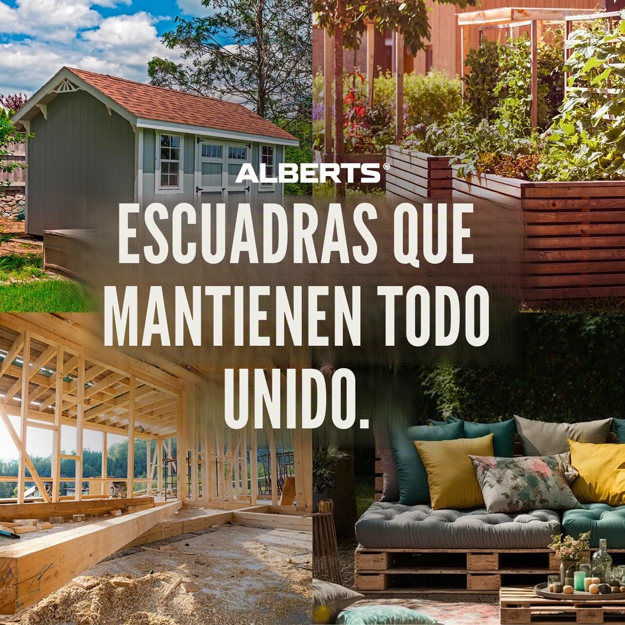 Alberts 848002 Escuadra para viga, Galvanizado, pasivado con capa gruesa | 120 x 180 x 40 mm, Juego de 20