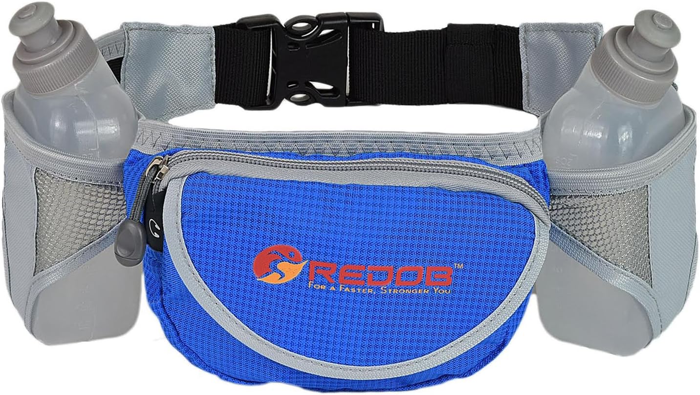 Running Hydration Belt ~ With 2 bottels included 10 Oz Each ~ Perfect Fuel Belt ~ Runners Waist Pack by