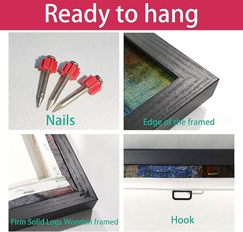 Miniatura 6 de yiijeah Lienzo abstracto grande para pared, decoración para sala de estar, dormitorio, imagen abstracta, blanco y gris, decoración moderna para el