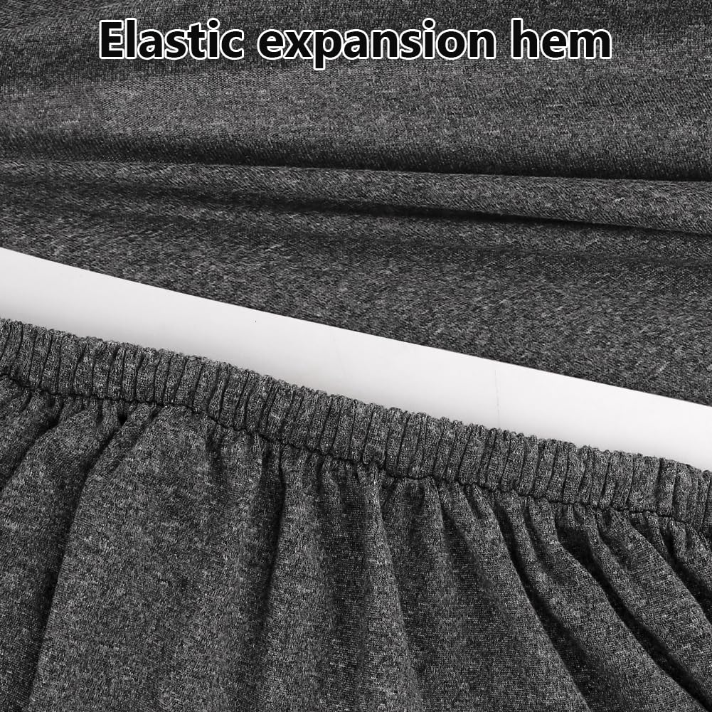 BHIEE Housse de Moto Housse de Protection Tissu élastique et Respirant Bâche de Protection pour l'intérieur de la Moto 295 x 109 x 140 cm - Gris chiné foncé