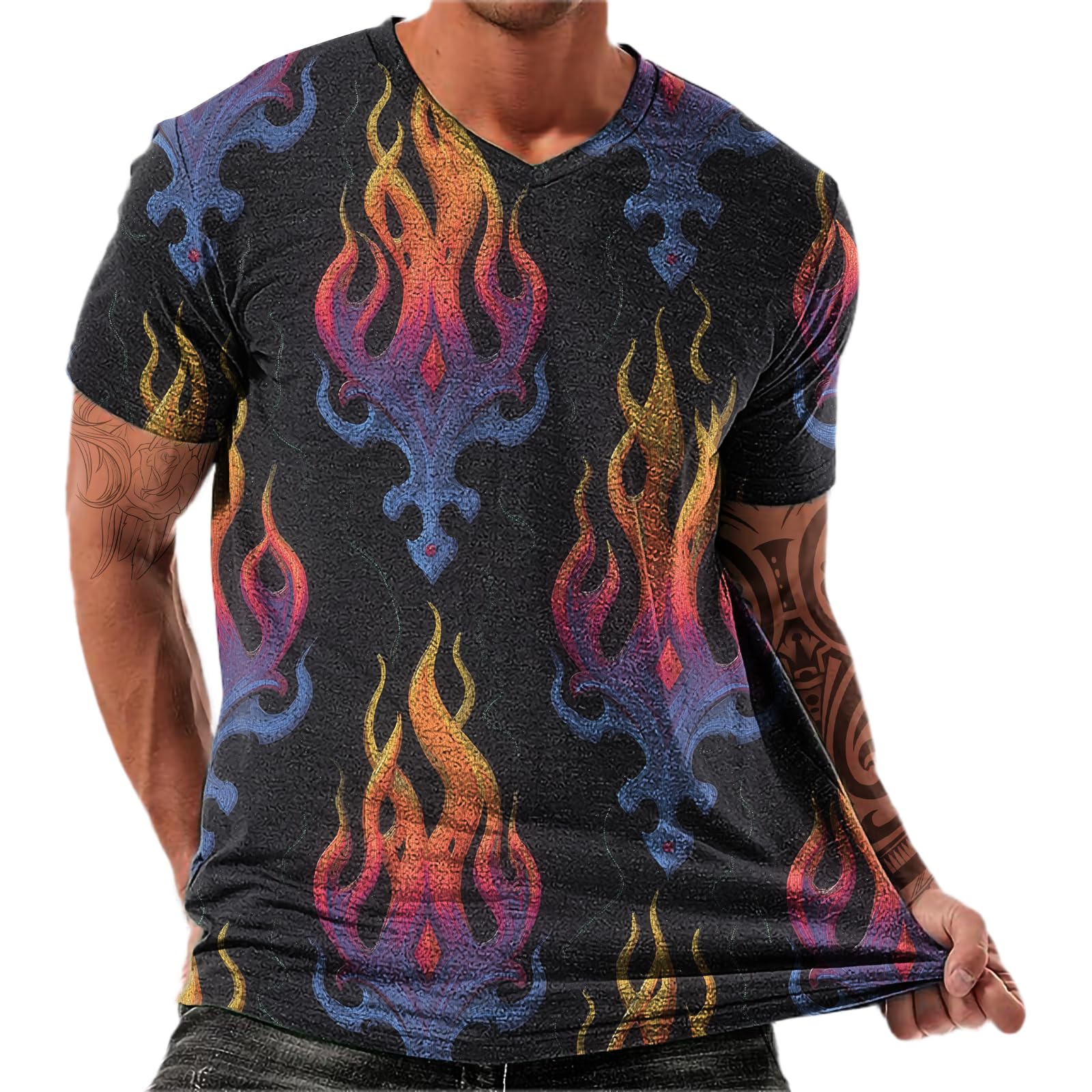 Breathable Gym Tshirts for Men Short Sleeves Oversized Fishing Shirt Casual Basic Tops Midweight Summer Beach Tops