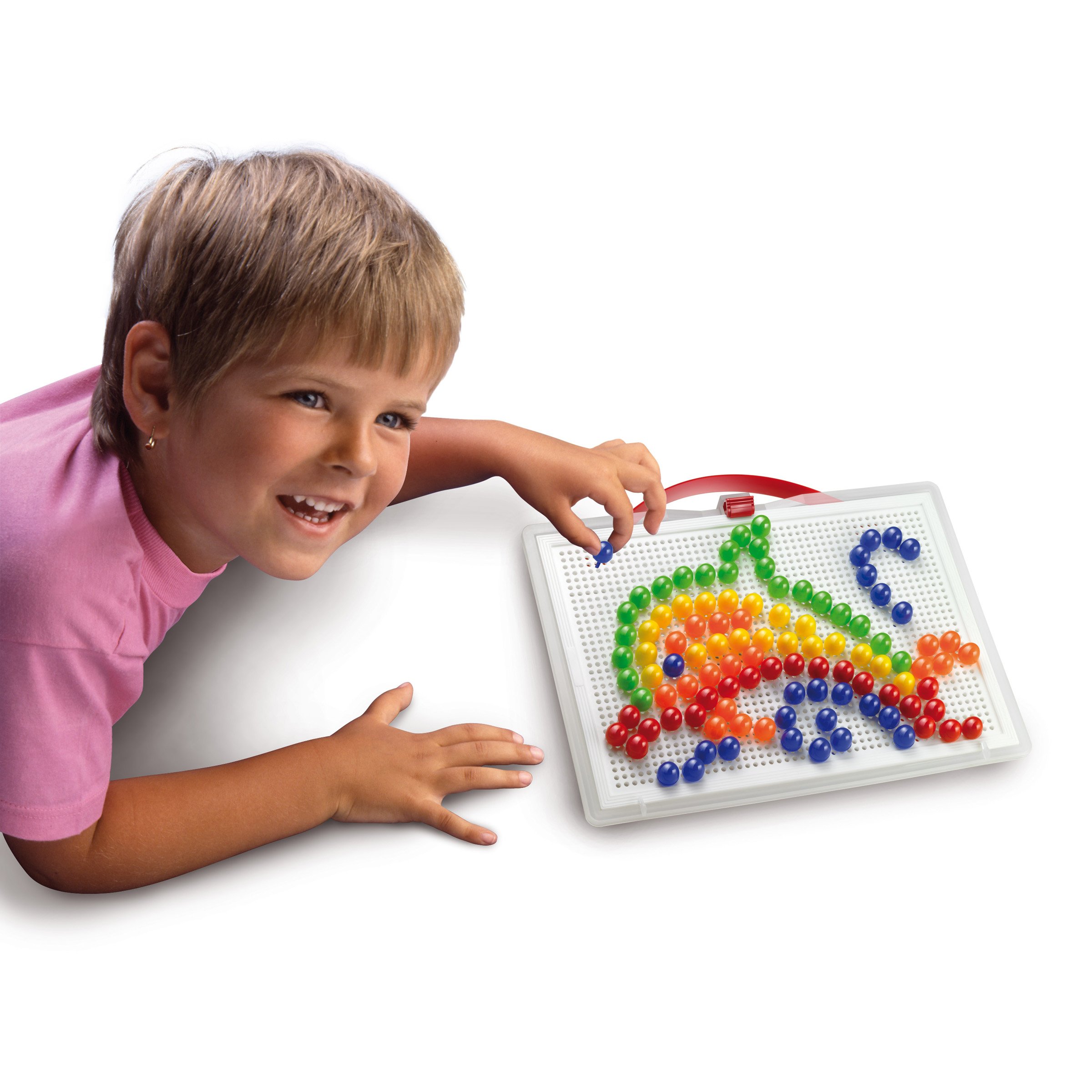 Quercetti FantaColor Portable Large Jeu de Mosaïque Enfant 4 Ans Motricité Fine