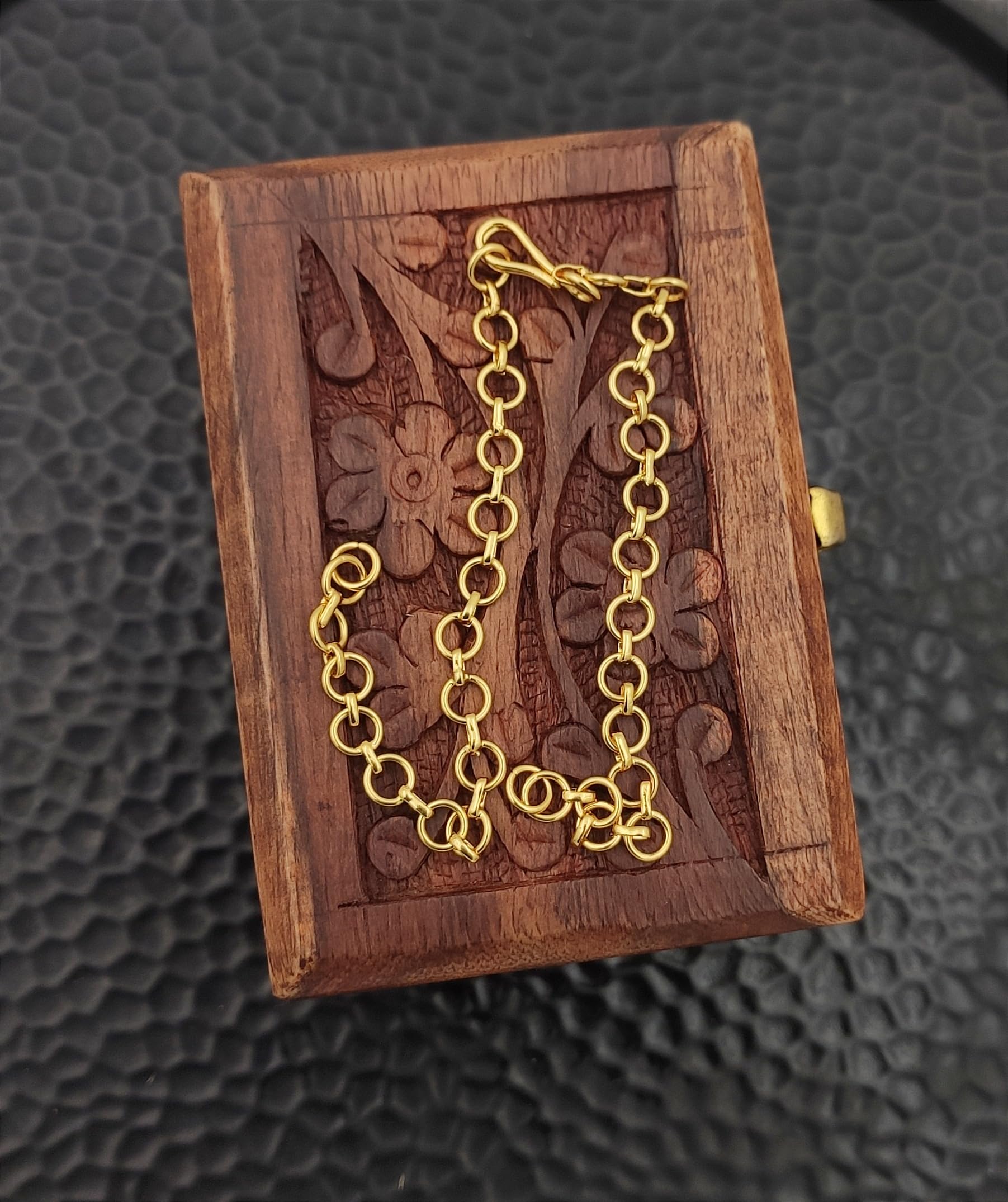 One Gram Plated Back Chain Necklace