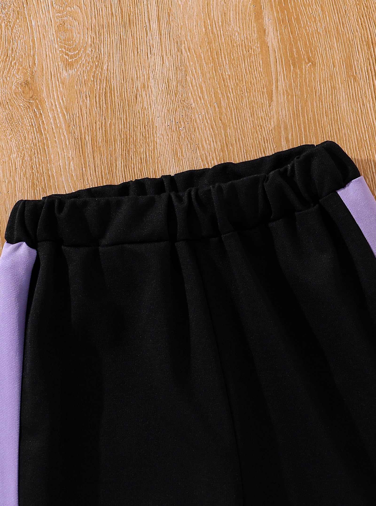 Hilinker 3-teiliges Outfit für Mädchen mit Kapuze, bauchfreies Tanktop und Sweatpants
