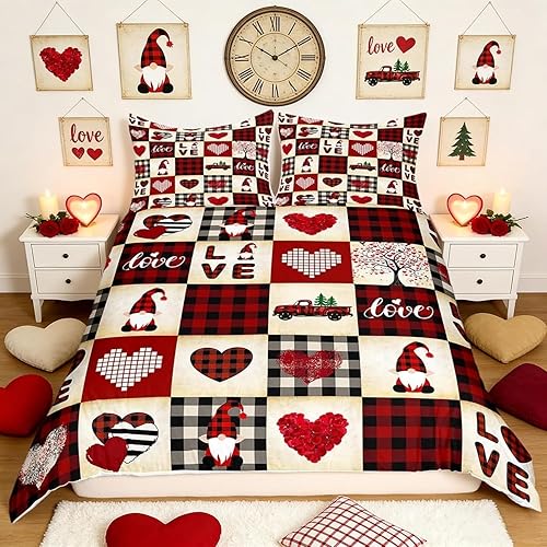 Miniatura 14 de Funda de edredón abstracta de color negro y morado, tamaño Queen, funda de edredón de geometría moderna con 2 fundas de almohada para adolescentes