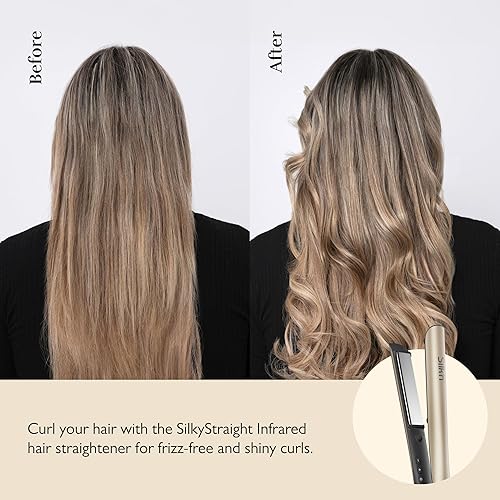 Miniatura 5 de Silk'n Plancha de pelo 2 en 1 y rizadora - SilkyStraight - Plancha plana con 12 ajustes de calor ajustables - Estilo suave, calentamiento rápido y