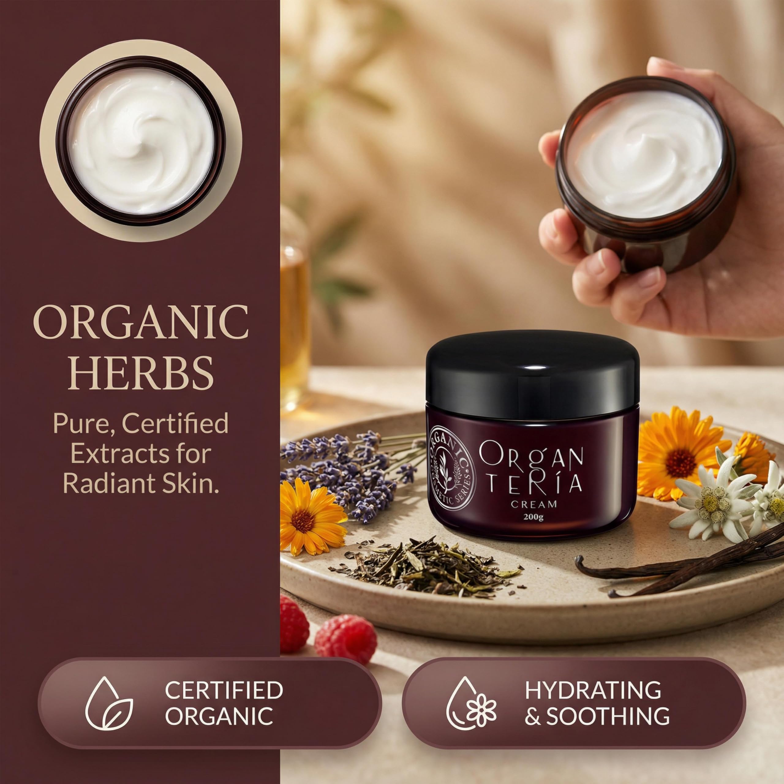 Elitzia Bio krem nawilżający do twarzy, bogaty w składniki odżywcze z olejkiem jojoba, masłem shea i witaminą E, przeciwzmarszczkowy, głębokie nawilżenie, do wszystkich rodzajów skóry, krem na dzień i