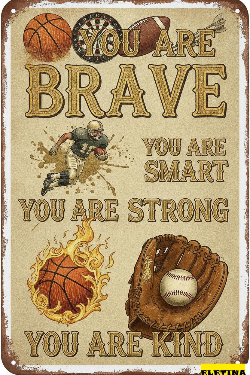 Personalized Sign for Man Cave Tin Room Accessories Teen Boys-sport Room Decor Boys,motivational Wall Decor Boys Bedroom Gifts 8x12inch Private Property Decorative