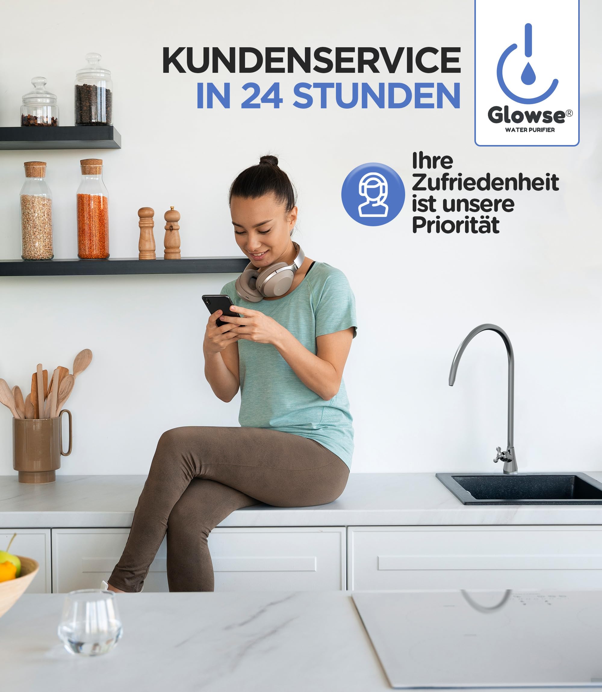 PR501 Wasserfilter Anlage 5 Stufen Ultrafiltration, Untertisch