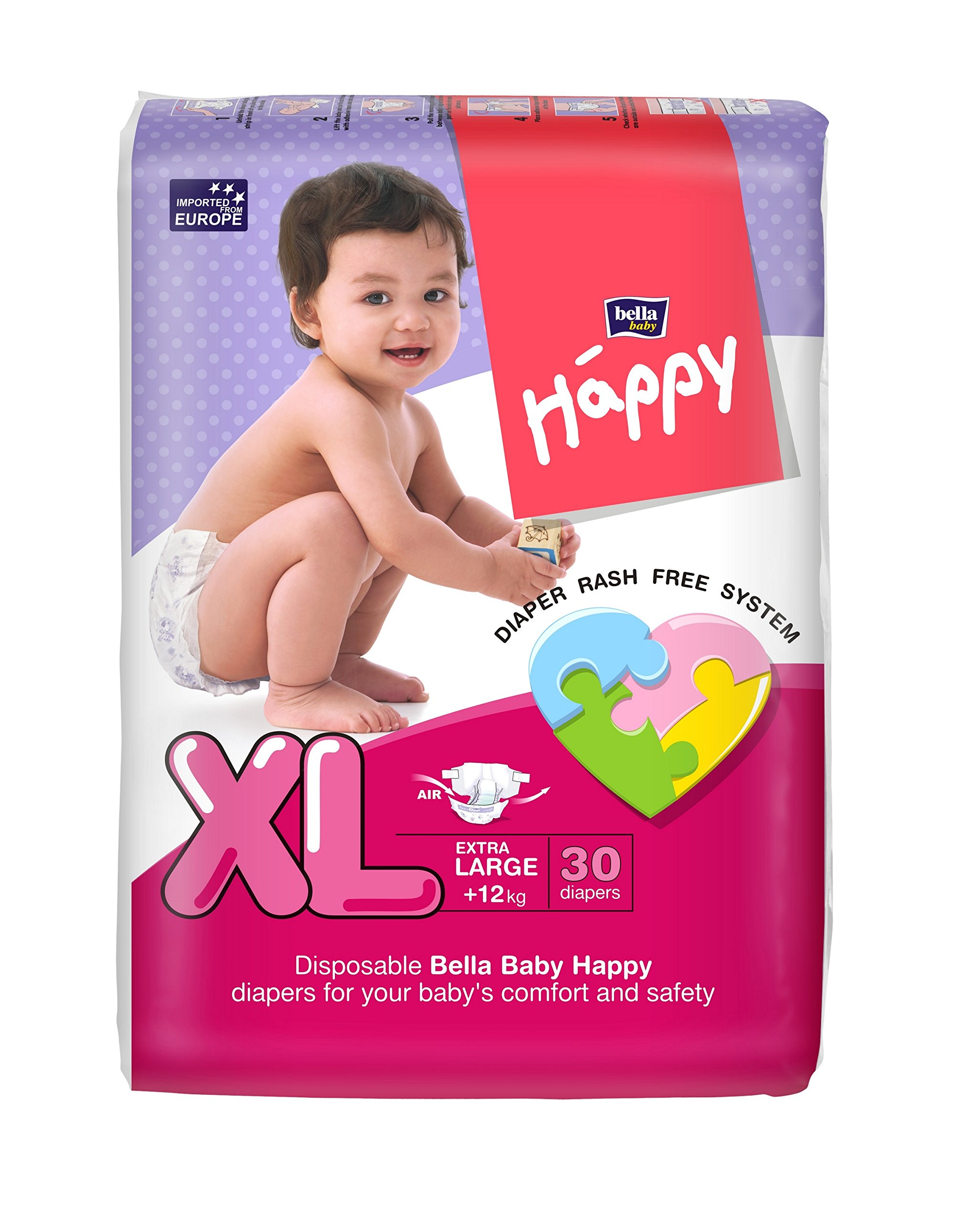 Bella Baby HappyExtra Large Diapers (30 Pieces)