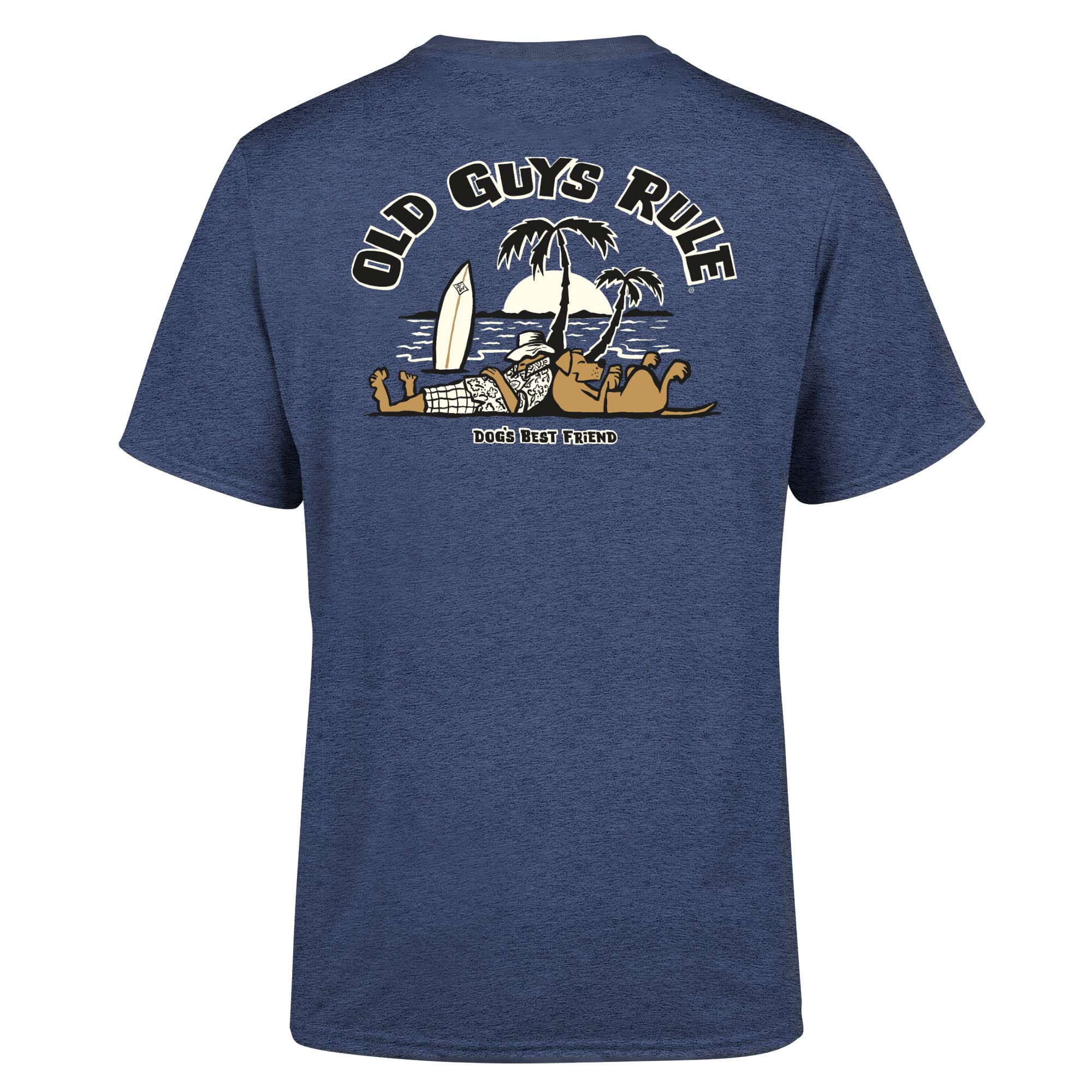 OLD GUYS RULEDogs Best Friend II T-Shirt (Heather Navy)