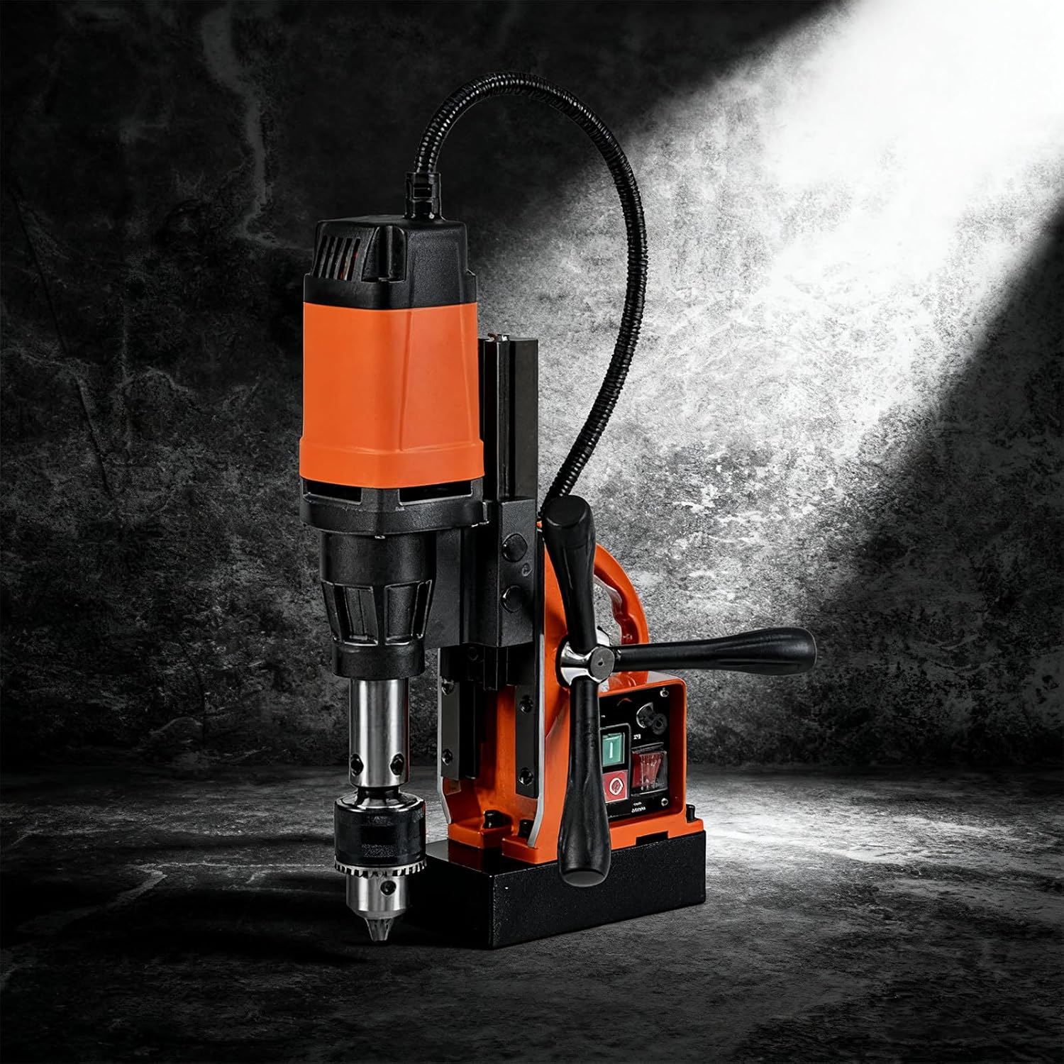 Magnetic Seat Drilling,Core Drilling,Steel Plate Drilling Tapping,Magnet Drill Bench Drilling Machine,for Drilling Jobs,With Multi-Speed Settings (1800W) MD-S30