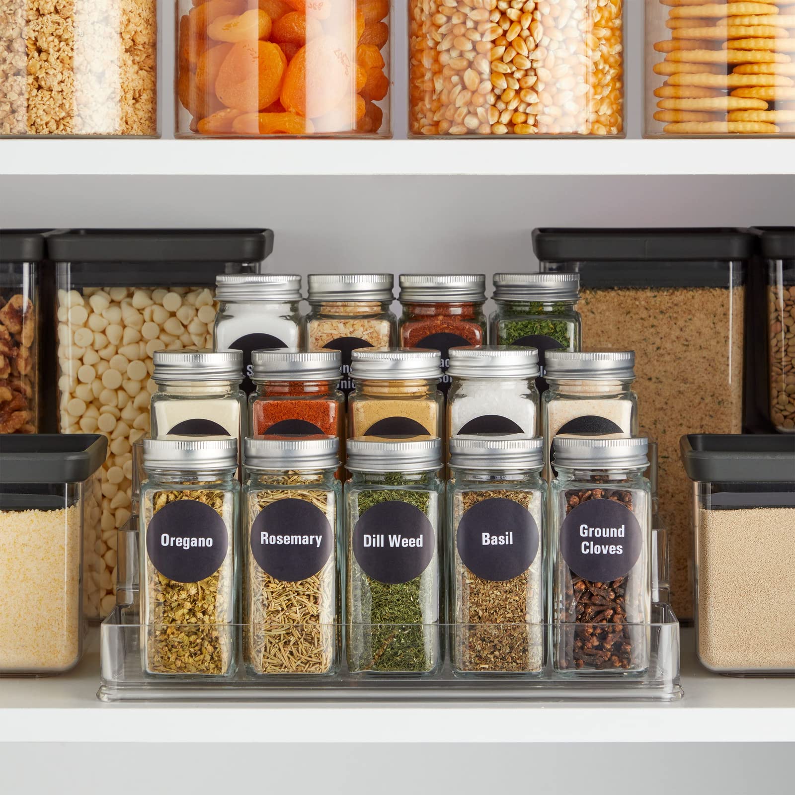 Buy 14 Empty 4 oz Glass Spice Jars with Airtight Lids, 269 Minimalist