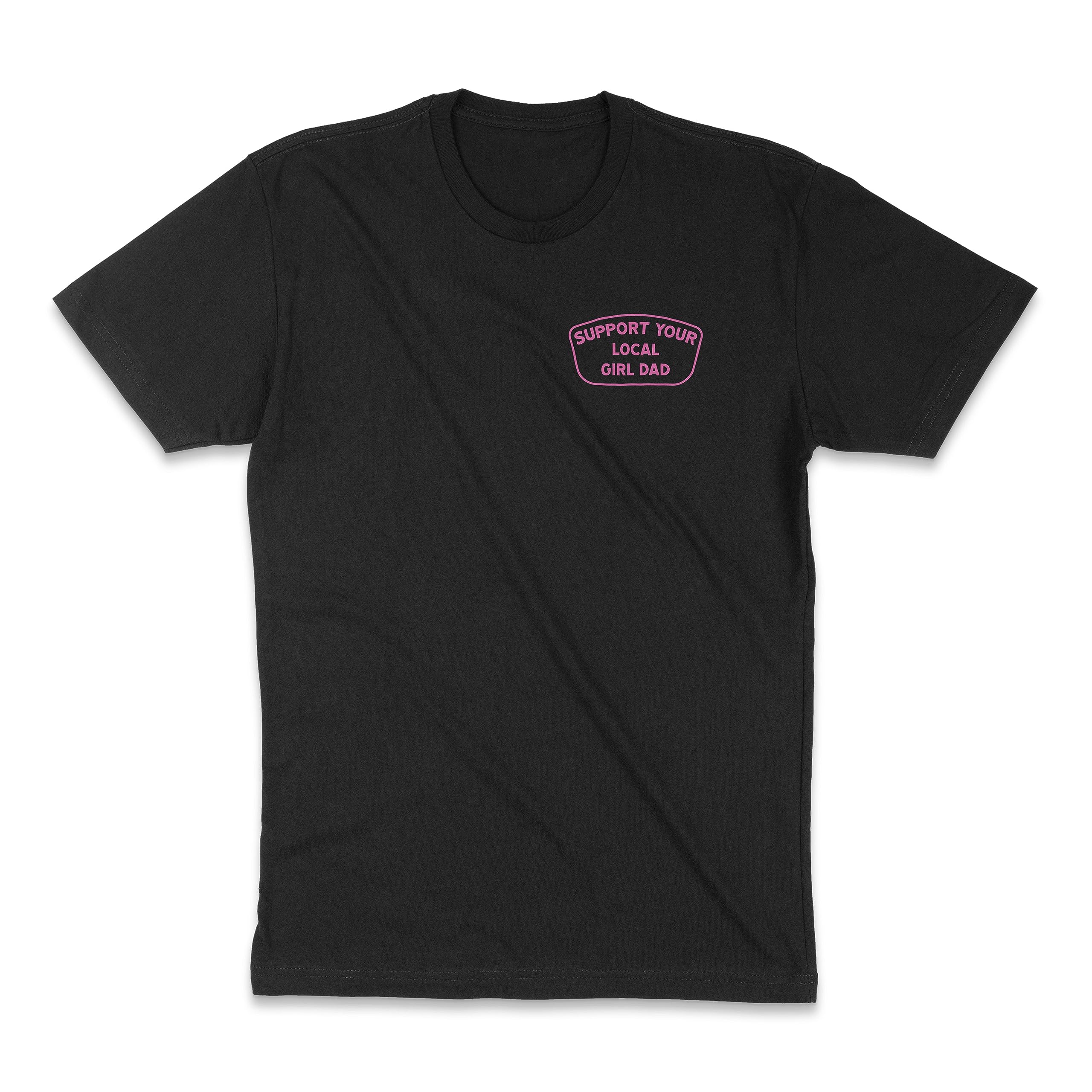 DadBod Apparel DB T-Shirt mit Aufschrift "Support Your Local Girl Dad", Herren-T-Shirt für Väter von Töchtern
