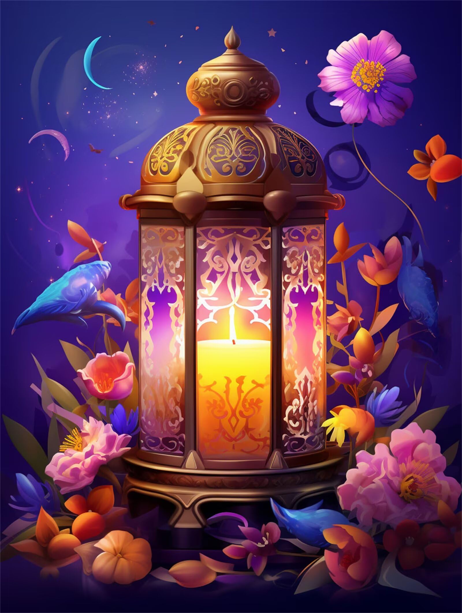 Diamond Painting Rose Diamond Painting Volwassenen Foto's Bloemen DIY Crystal Arts, Mozaïek Maken Borduurwerk Kruissteek Knutselsets voor Beginners Kinderen Meisjes Cadeau Thuis Muur Decoratie 30 x 40