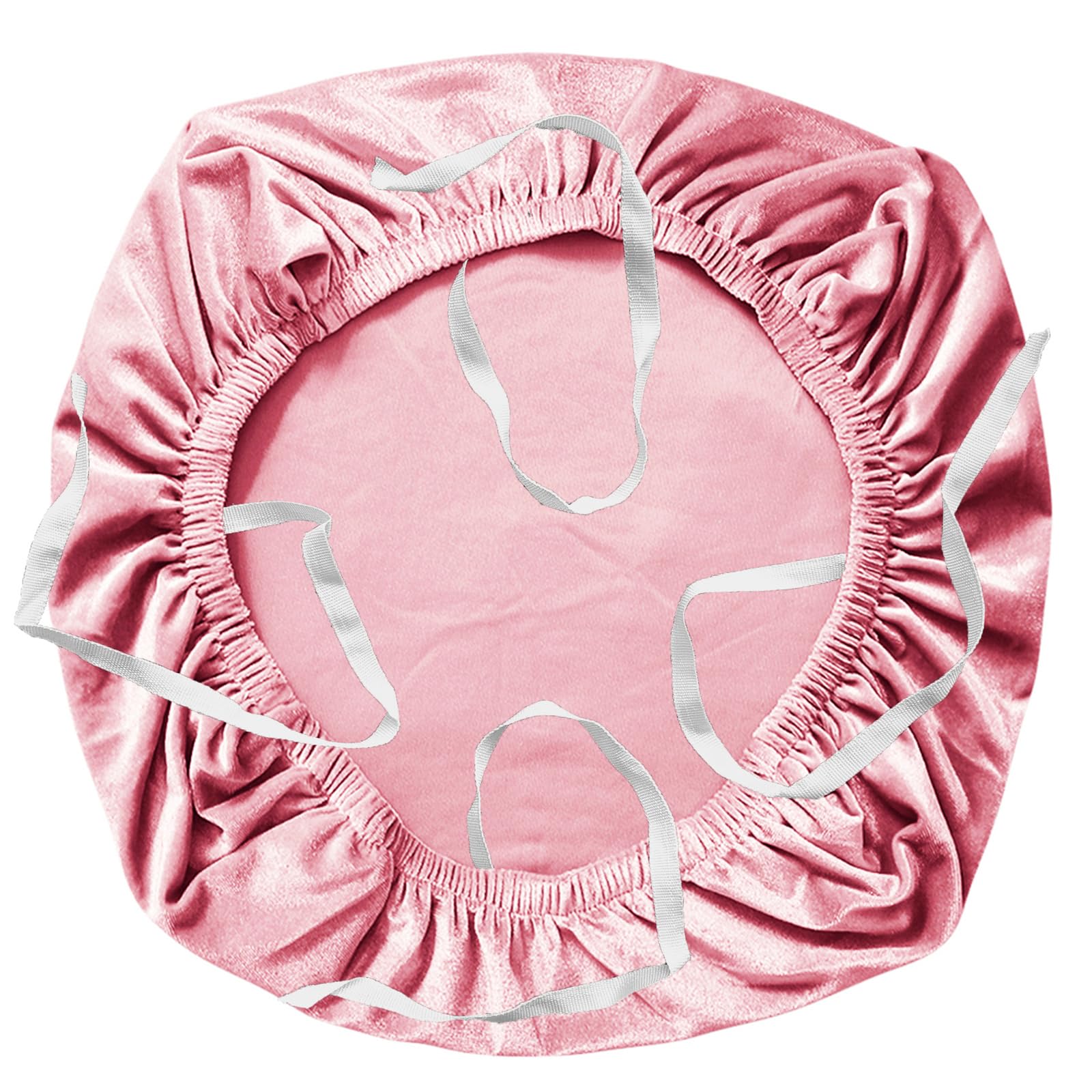 Yikko Funda de silla de terciopelo de spandex, elástica, 37,6-50,4 cm, giratoria para oficina, funda de cojín suave, lavable a máquina, protección, hogar, comedor, bar, boda, decoración (rosa jadera)
