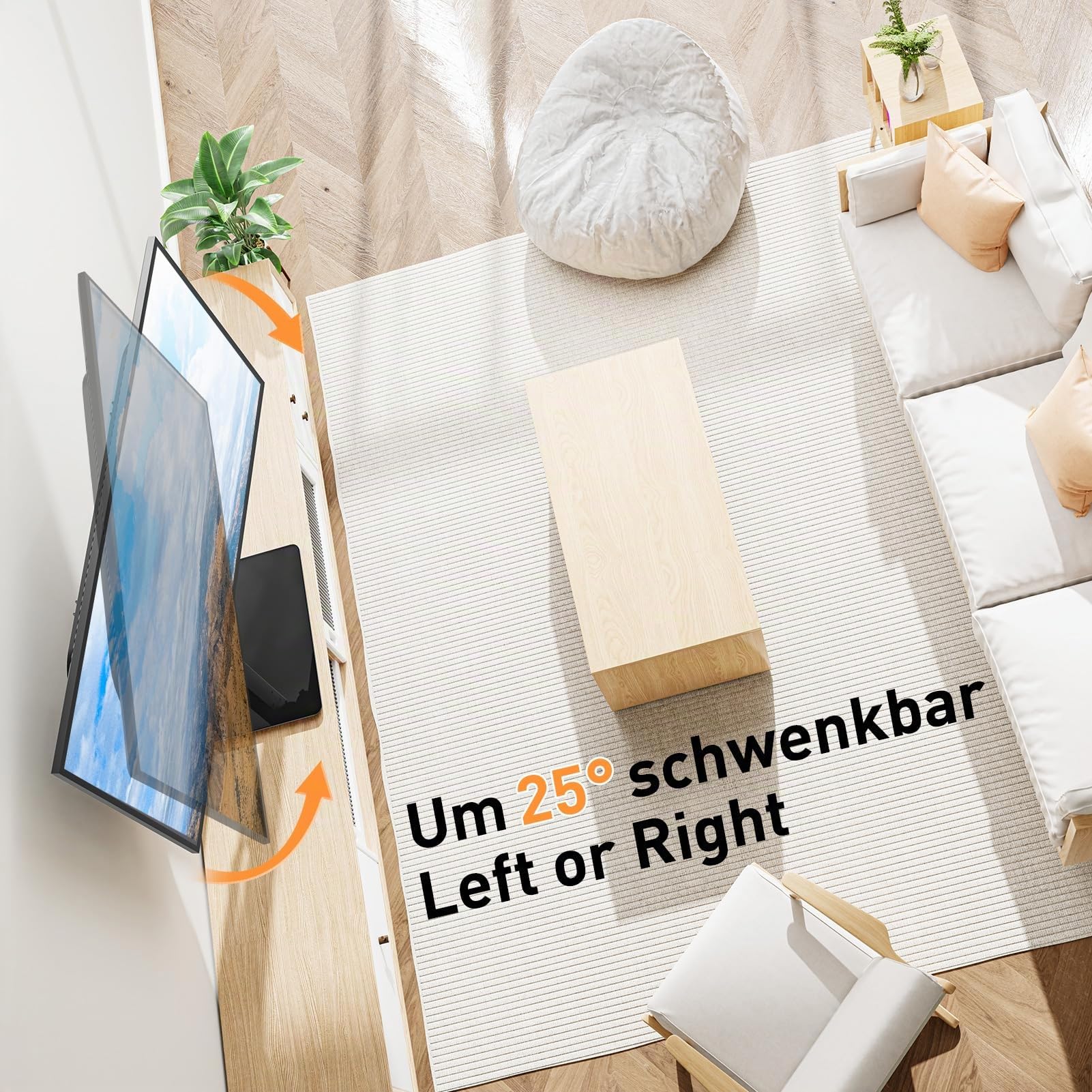 ELIVED Schwenkbare TV Ständer für 37-70' TV Up to 40kg Max VESA 600x400mm