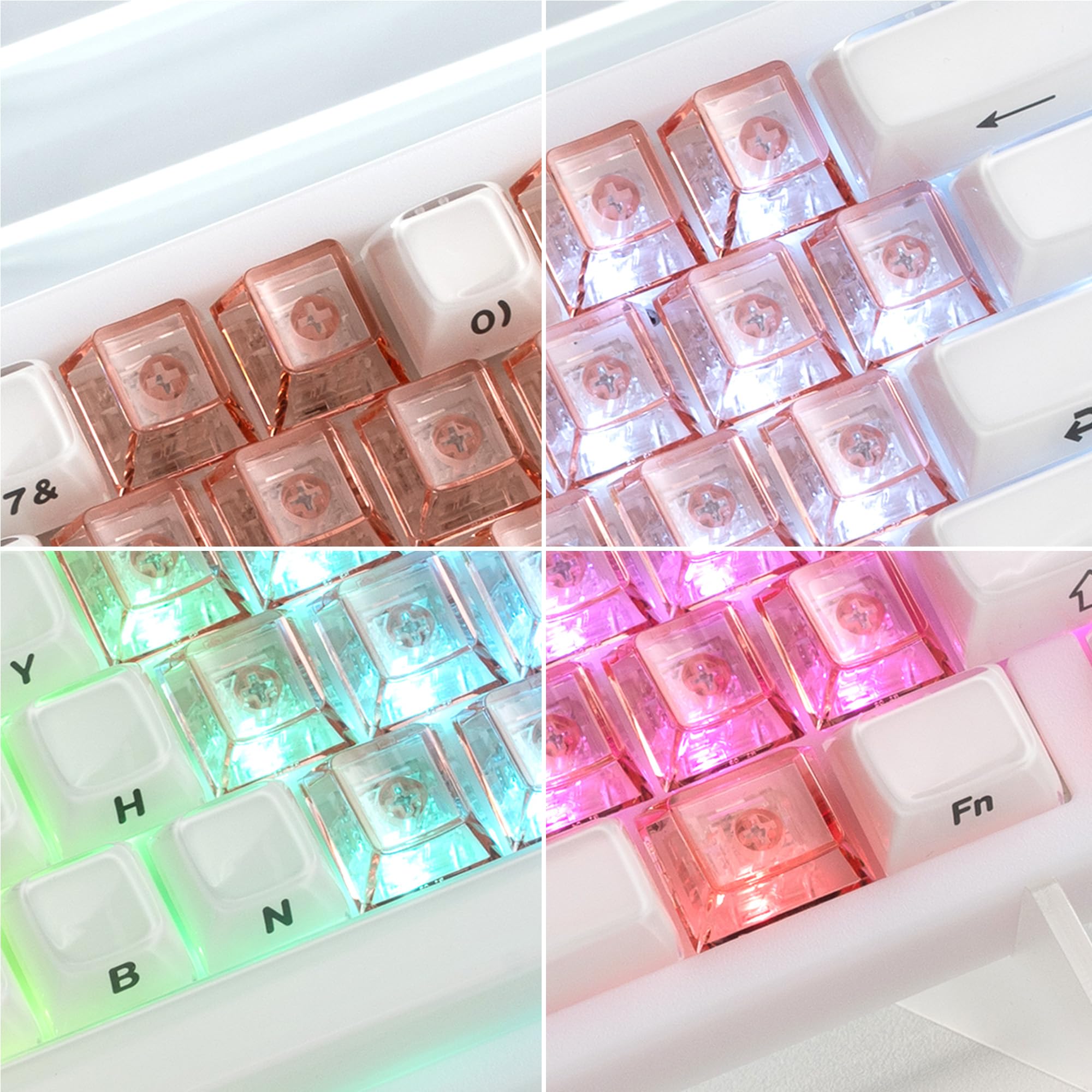 Aula F99 Keycaps XVX (21pcs) - Sweet Heart Candy Colors, MAO Profile ...