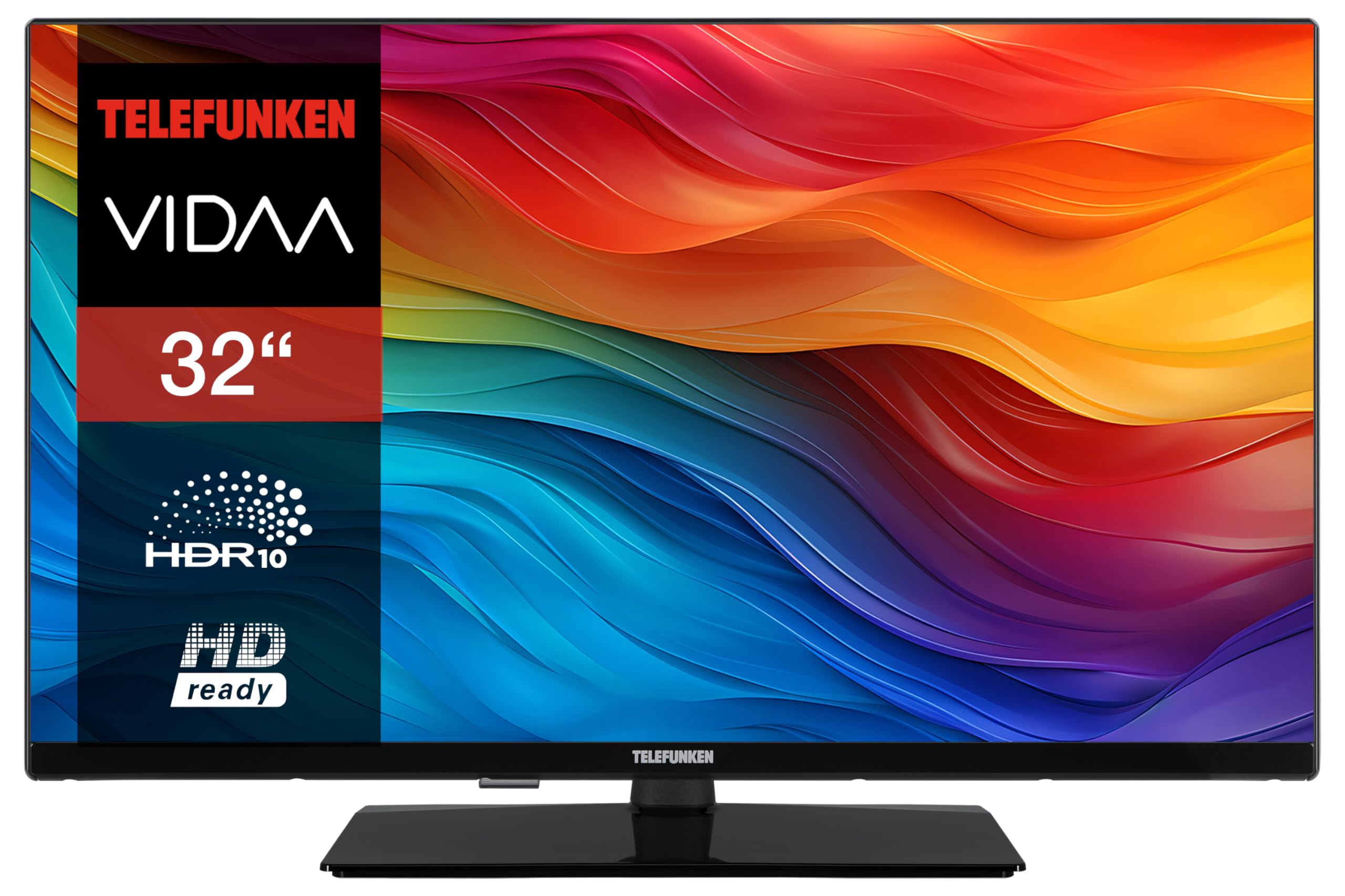 Telefunken VIDAA XH32VP750M Téléviseur 32" Smart TV HD Ready avec Triple Tuner intégré LED Noir