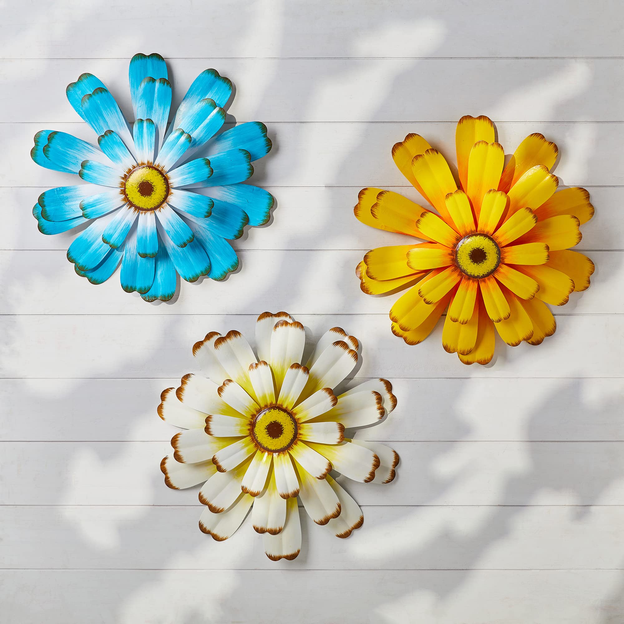Amazon.com: Glitzhome 3 Set Oversized Dimensional Flower Yard