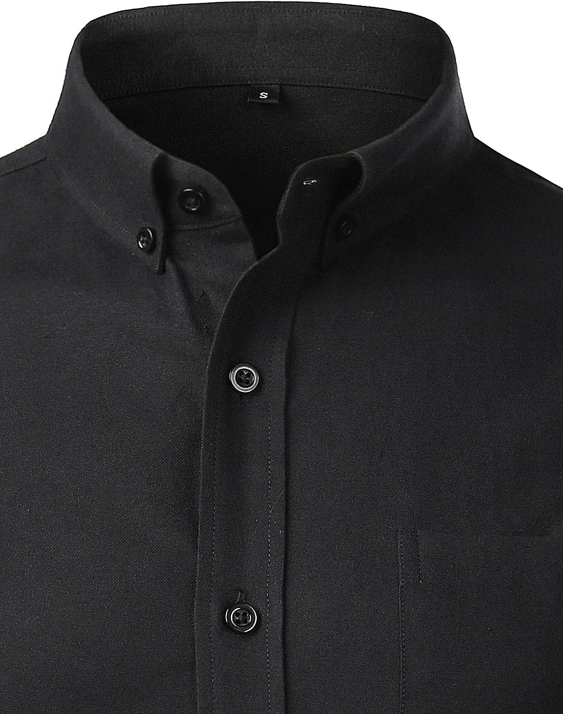 ZEROYAA Men's Hipster Casual Slim Fit Long Sleeve Button Down Oxford Shirts with Chest Pocket - Image 3