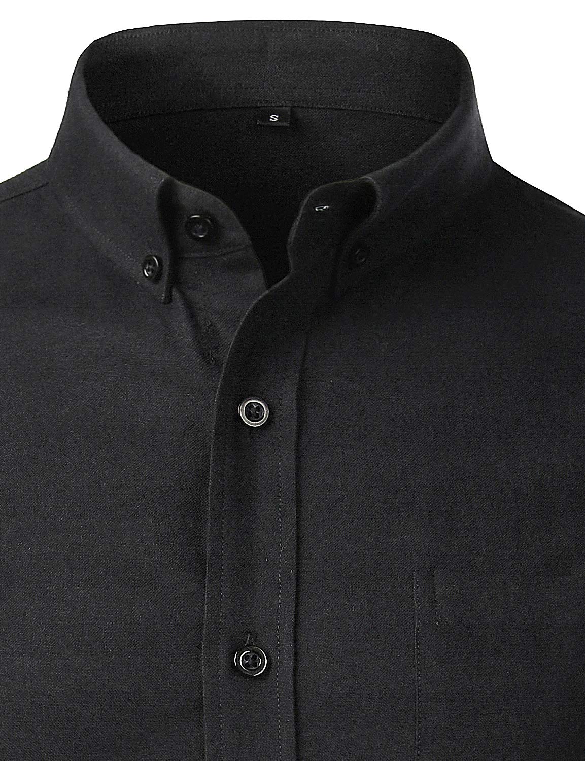PARKLEES Chemise Oxford décontractée à manches longues pour homme