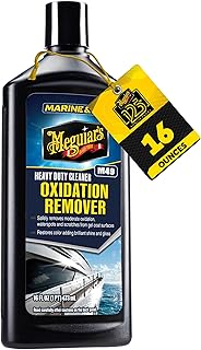 Meguiar's M4916 Marine/RV Heavy Duty Oxidation Remover, Oxidation, Water Spot, Stain, and Boat Scratch Remover for Vehicles with Gel Coat and Fiberglass Surfaces, 16 Oz