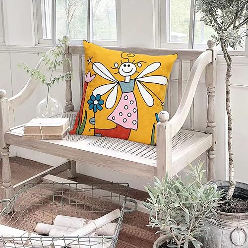 Miniatura 10 de UnionKK 1 funda de almohada decorativa bordada con geometría moderna, para decoración de sofá, funda de cojín cuadrada para exteriores, 18 x 18