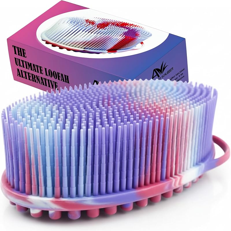Escova corporal de silicone Avilana com duas faces, modelo STYLE 1