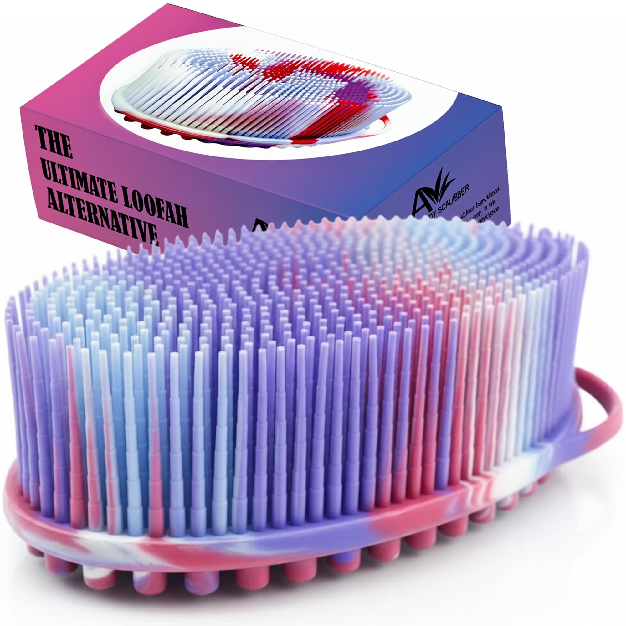 Avilana Silicone Body Scrubber - Gentle Exfoliation -28 Avilana Silicone Body Scrubber - Gentle Exfoliation -28