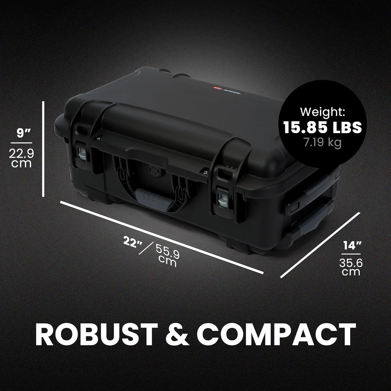 NANUK 938 Pro Photo with N-Cubik – Waterproof Travel Camera Hard Case with 17S & 17M N-Cubik Insert and Wheels, 23.8” x 15.5” x 13.2”, Dustproof and Impact-Resistant, Ideal for Heavy Loads – Black - Image 8