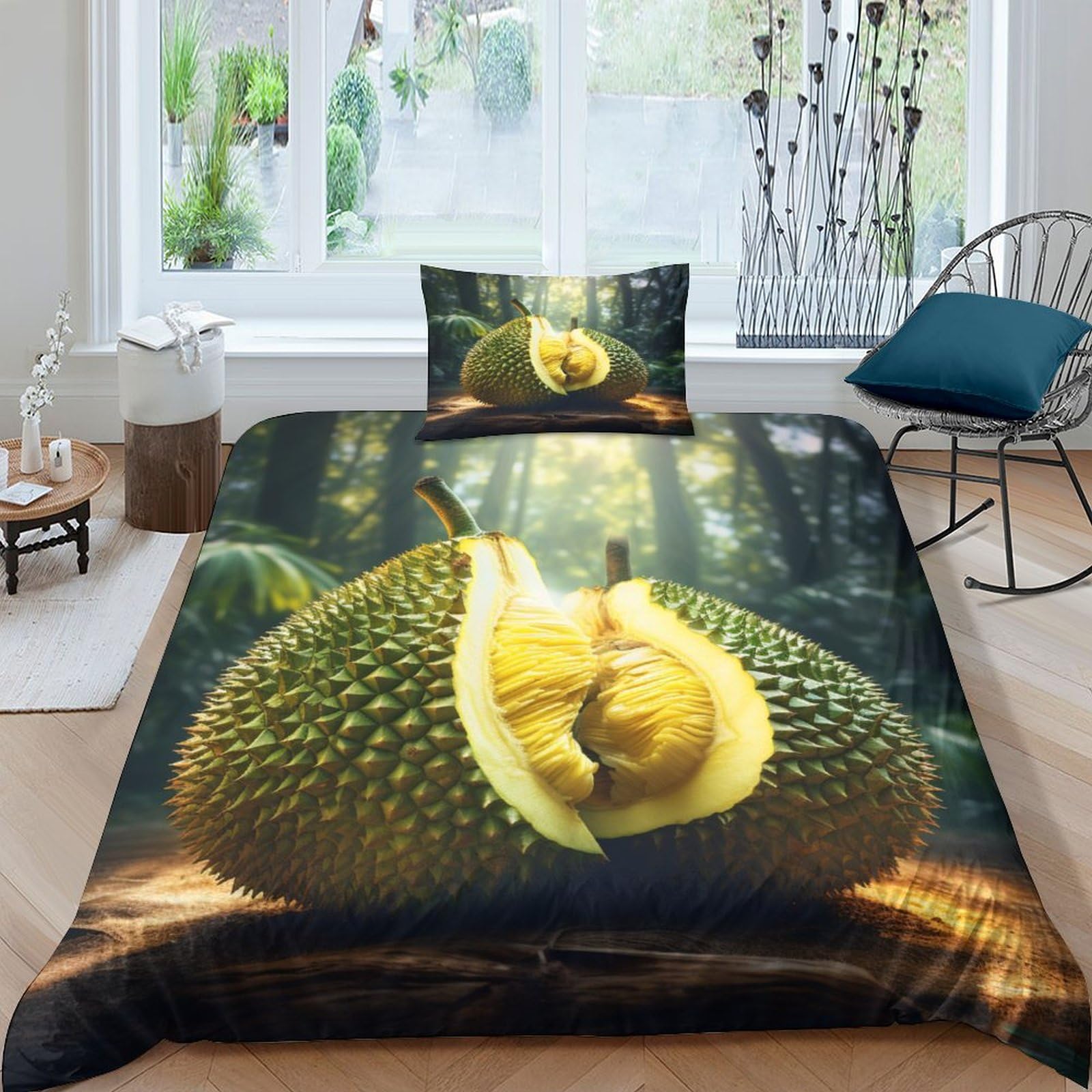 Parure de lit élégante 135x200 cm pour une chambre style hôtel