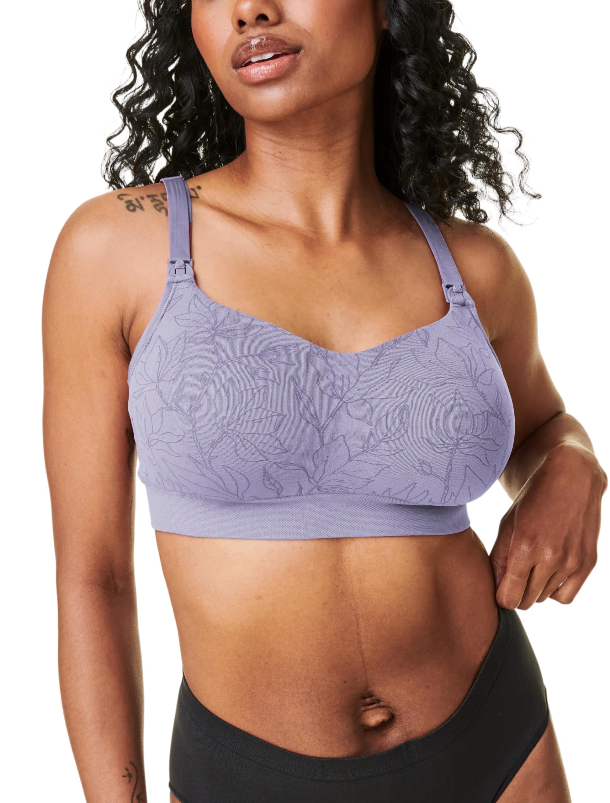 Bravado Designs Reggiseno da allattamento da donna per allattamento al seno, reggiseno premaman a balconcino di supporto senza cuciture senza ferretto