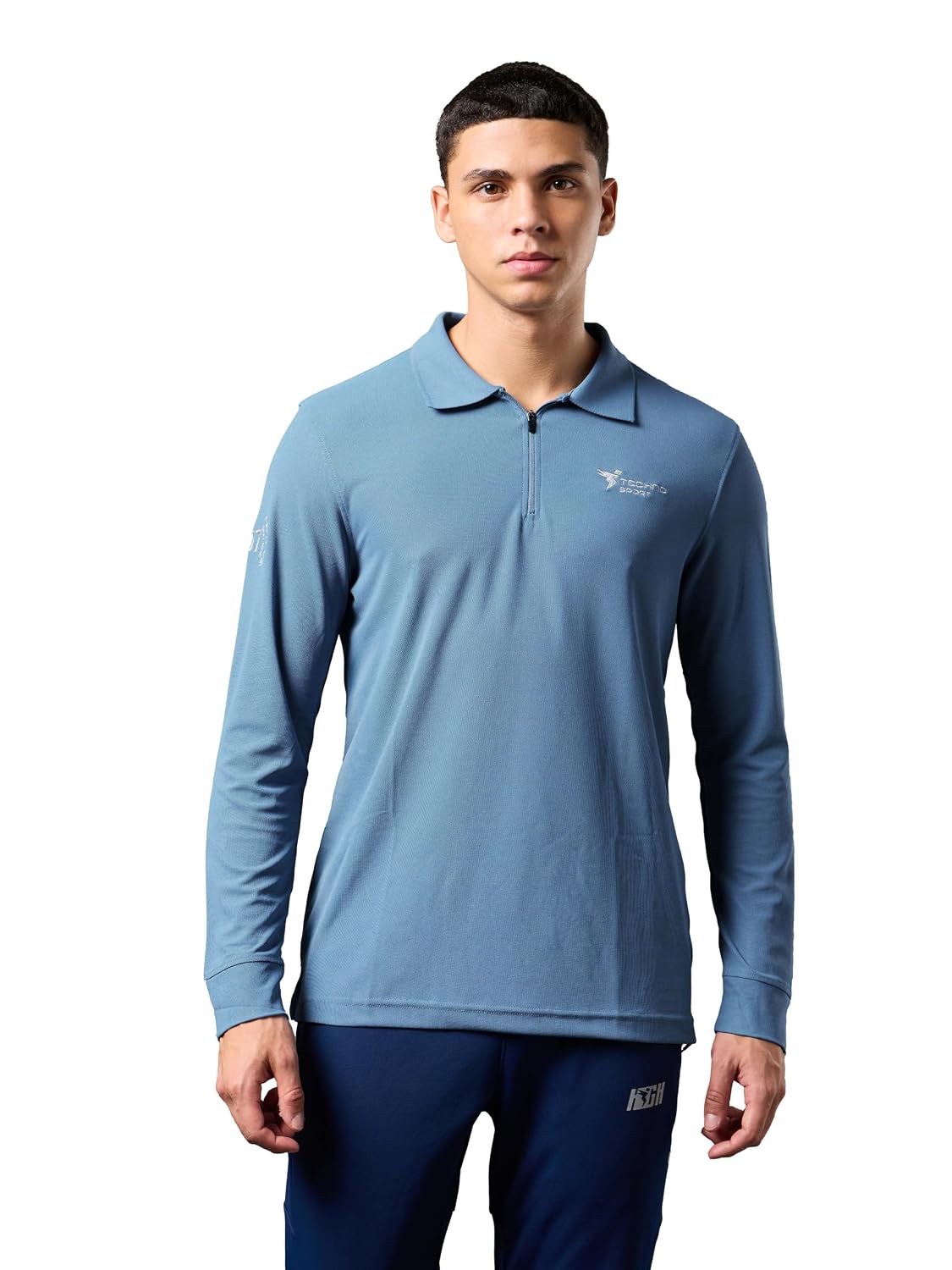 TECHNOSPORT Men Polyester Slim Fit Full Sleeve Solid Polo T-Shirt for Gym, Workout, Sports and Regular Use with SPF50+ and... - Review, Price and Buying Guide